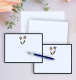 Tulip - Pressed Linen - Eight Piece Elegant Flat Note Card Set