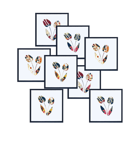 Tulip - Pressed Linen - Eight Piece Gift Enclosure Card Set