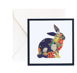 Pressed Linen - Eight Piece Elegant Enclosure Card Set - Rabbit