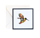 Pressed Linen - Eight Piece Elegant Gift Enclosure Card Set-Humming Bird