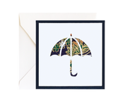 Pressed Linen - Eight Set Elegant Enclosure  Card Set- Umbrella