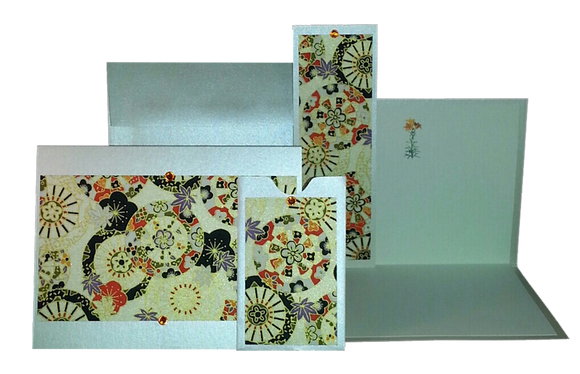 Orange Pinwheels on Opal - Gift Messenger