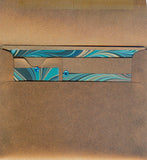 Teal Wave on Bronze