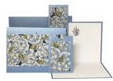 Blue Flowers on Blue - Gift Messenger
