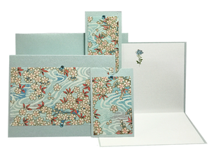 Flower Stream on Aqua - Gift Messenger