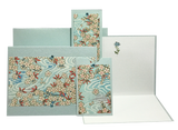 Flower Stream on Aqua - Gift Messenger