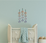 Circles - Wall and Door Decor - Baby Teal