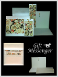 Orange Pinwheels on Opal - Gift Messenger