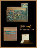 Teal Wave on Bronze