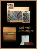 Teal Wave on Copper - Gift Messenger