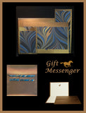 Blue Wave on Bronze - Gift Messenger
