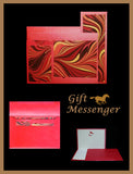 Red Wave on Red - Gift Messenger